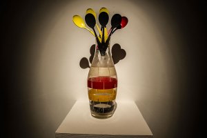 Ekaterina Sisfontes "Germany" Glass, Acril, Spoons