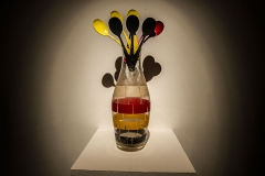 Ekaterina Sisfontes "Germany" Glass, Acril, Spoons