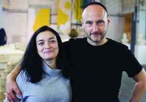 The curators Ekaterina Sisfontes and Andrey Prigov
