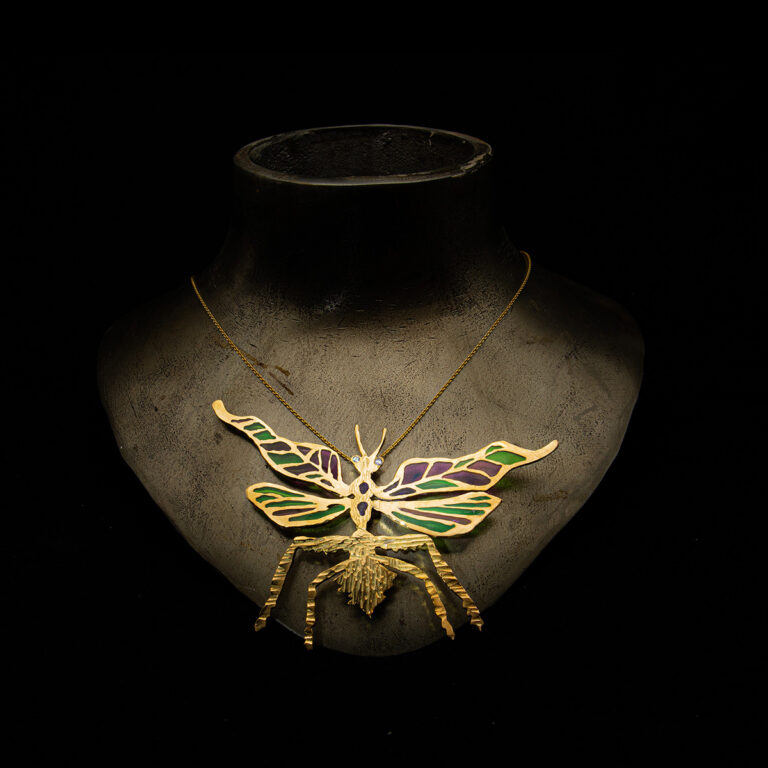 Green Purple Pendant Ekaterina Sisfontes